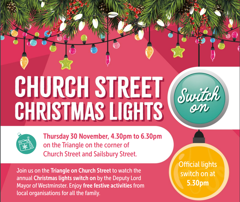 Church Street Christmas Lights Switch On Thursday 30th November