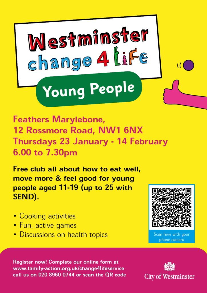 Change4Life young people's club - Feathers Marylebone