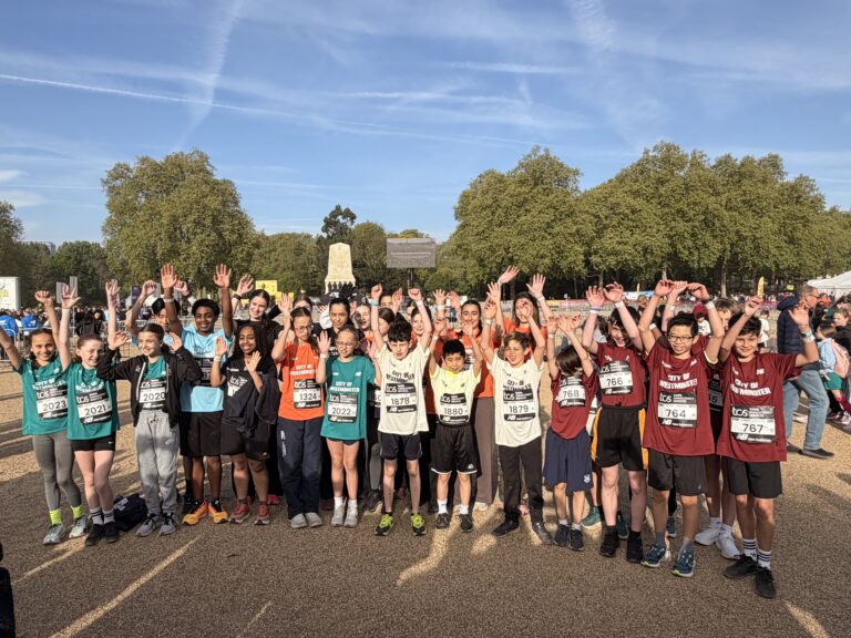 group picture of young athletes representing westminster