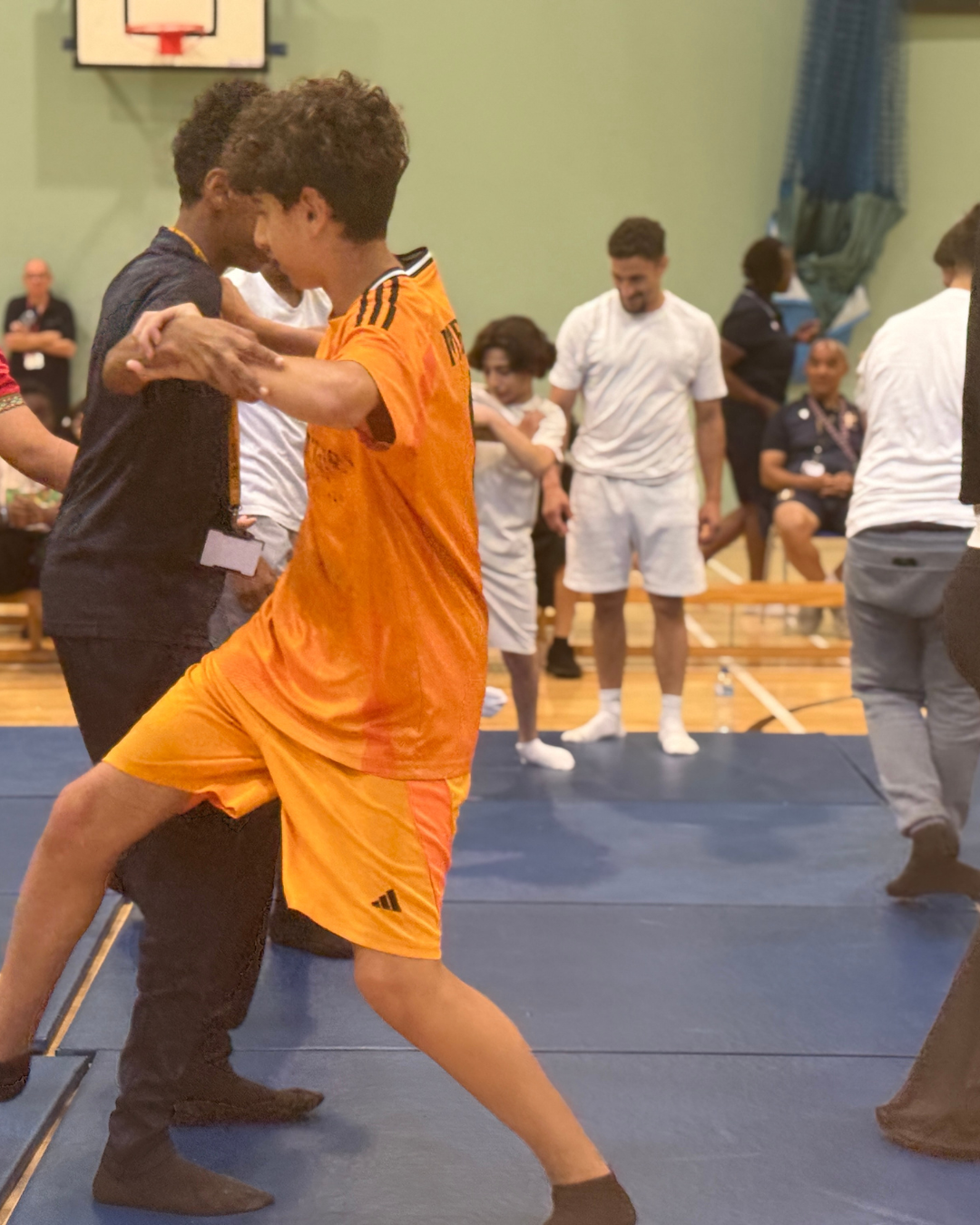 St Augustine's children practicing judo