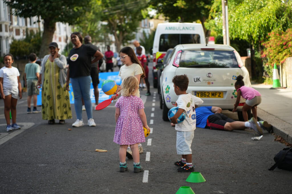 Ashmore Rd Play Day Play Street - Activity on the road