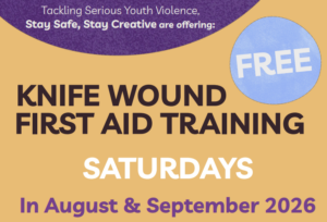 FREE knife would first aid training and CPR flyer