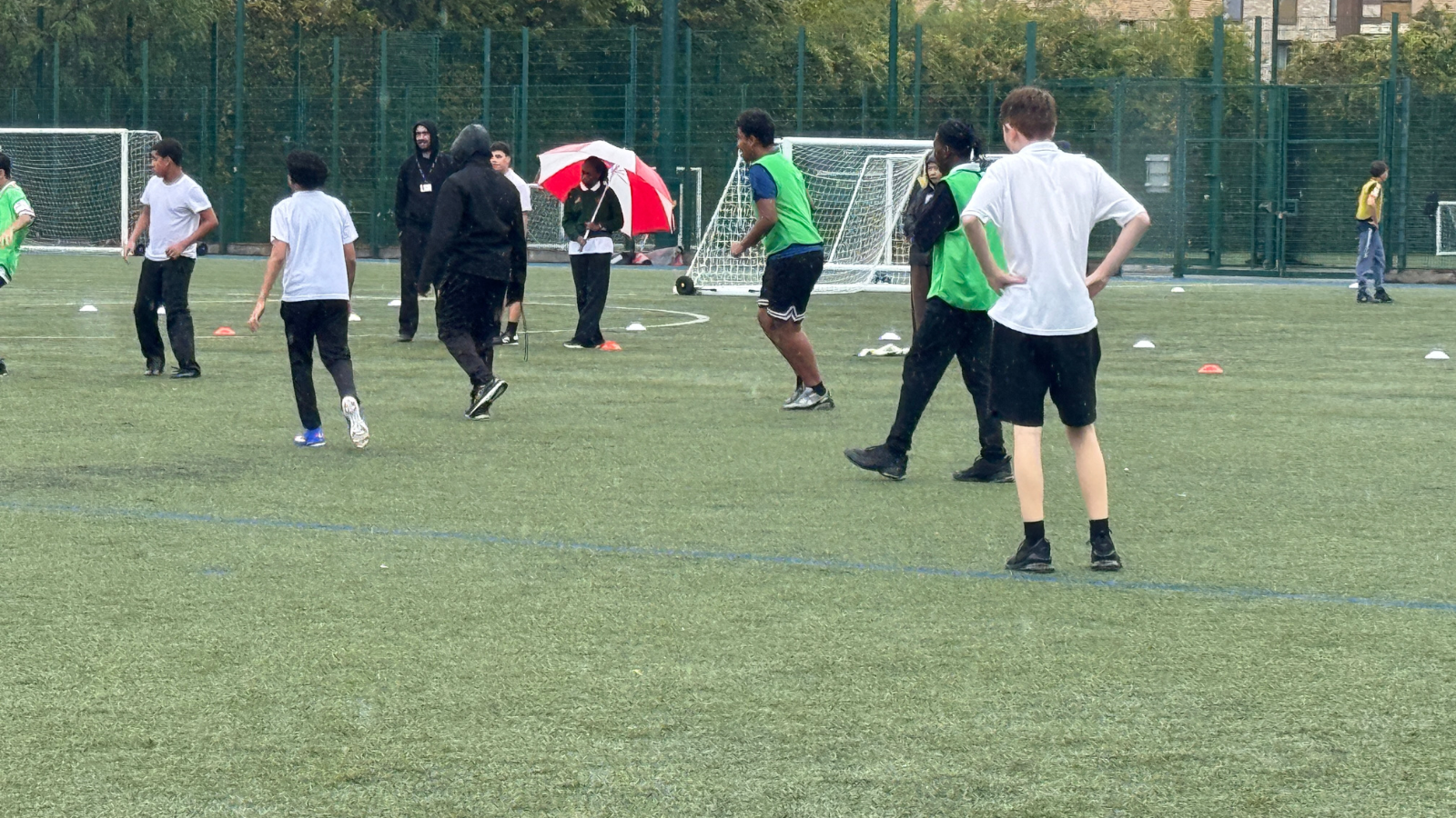 SEND Football League PRG 2026 players on pitch